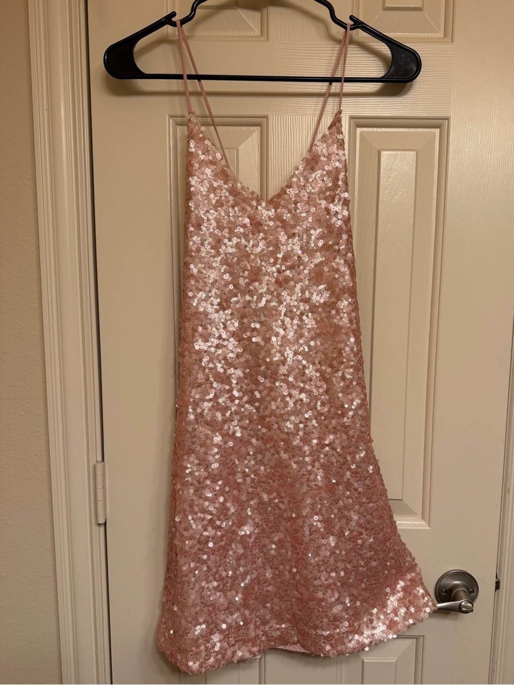 Vintage Backless Sequin Dress